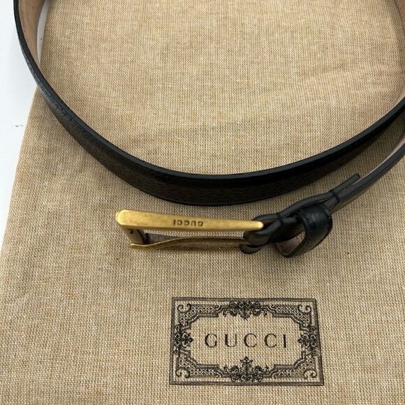 SOLD!!!!     Men’s authentic Gucci black leather belt, 90cm/36 made in Italy - Picture 3 of 7